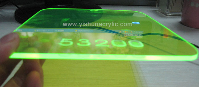 3mm厚度荧光绿有机玻璃用于花园装饰