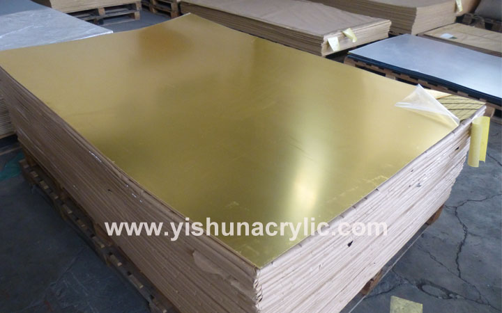 Golden Mirror Acrylic Sheet Plastic Plexiglass Mirror Sheet 2.jpg