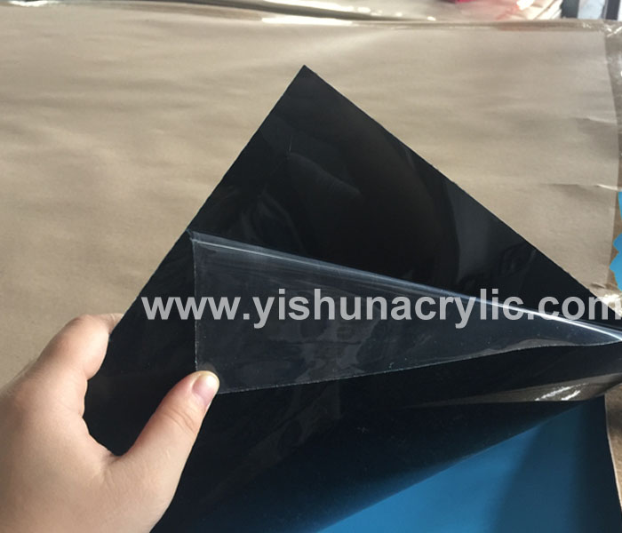 1mm thickness black mirror acrylic sheet plexiglass mirror plastic sheet -  Guangdong Yishun Material Limited