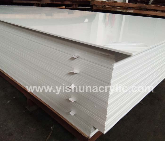 PMMA PLATTE PLEXIGLAS 99532 WHITE OPAL GLOSSY / GLOSSY 2050X1000MM