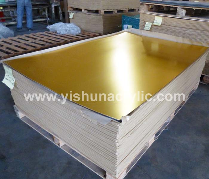 Wholesale Red Gold Color Plastic Plastic Pmma Mirror Acrylic Sheet Guangdong Yishun Material Limited