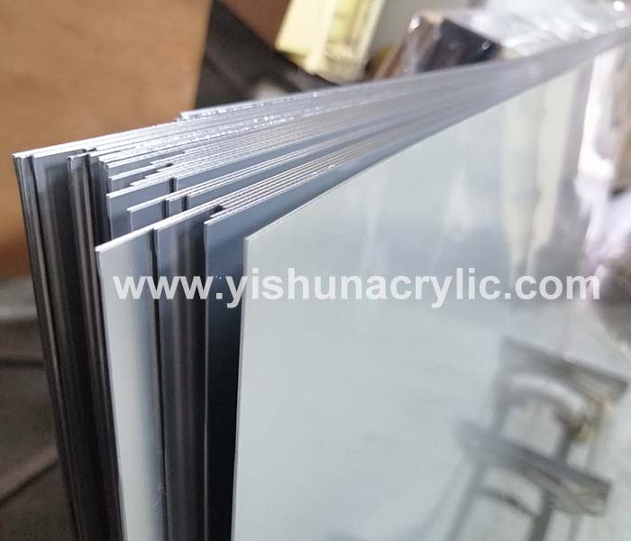 广州定制0.8-6MM厚度 银色亚克力镜面板